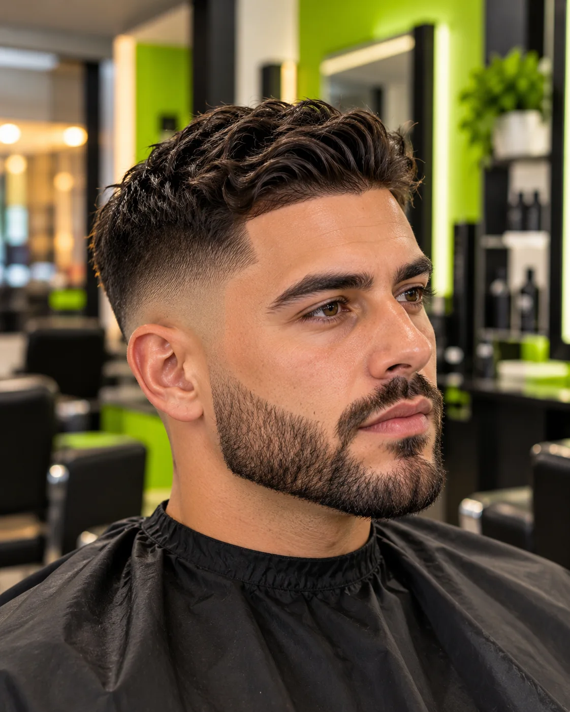 Voorbeeld herenkapsel met baard